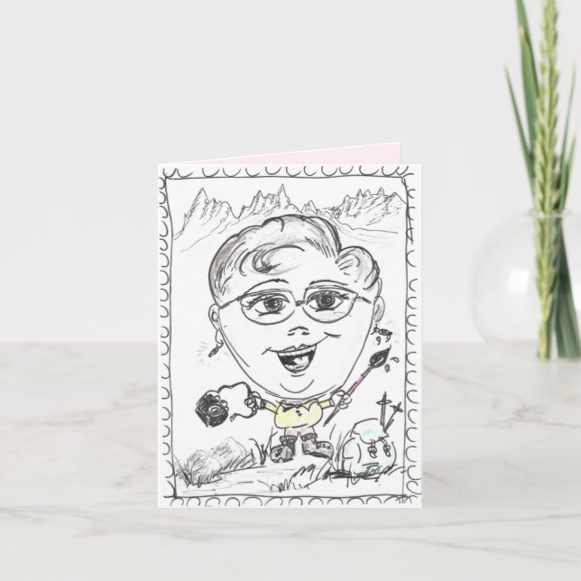 kusin-tecknad kort (Framsida)