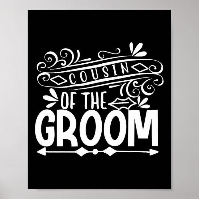 Kusin till Bröllop-gift Bachelorette Poster (Framsidan)