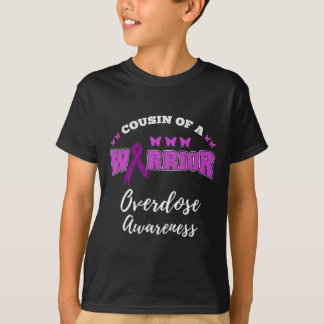 Kusin till en krigare medvetenhet om överdos t shirt