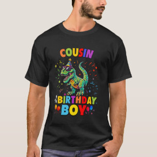 Kusin till födelsedagspojken TRex Dinosaurie fest T Shirt