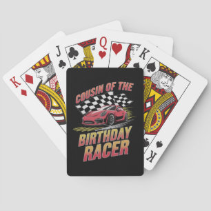 Kusin till födelsedagsracern Racing familjefest  Casinokort