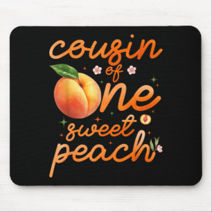 Kusin till One Sweet Peach 1-års födelsedagsfirand Musmatta