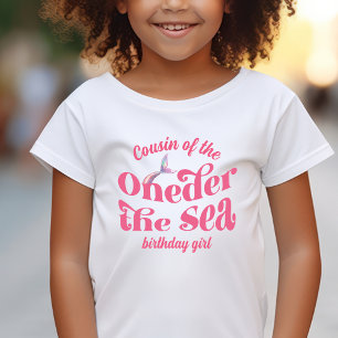 Kusin till Oneder The Sea Havsfröken födelsedagsfl T Shirt
