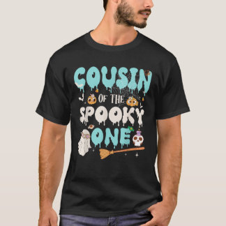 Kusin till The Spooky One Pojke 1-års födelsedag H T Shirt