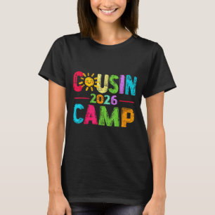 Kusincampbesättning 2026 sommarlov strand familj t shirt