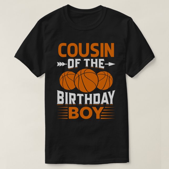 KUSINEN AV Basketboll för födelsedagsbarn T Shirt (Design framsida)
