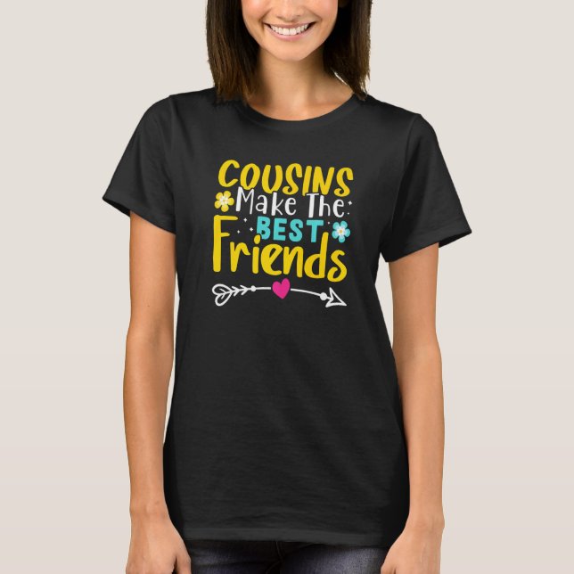 Kusiner blir de bästa vännerna t shirt (Framsida)