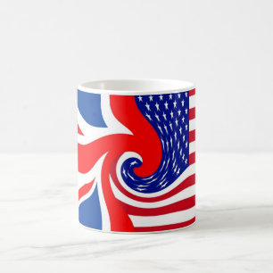 KUSINER FÖR UK/USA FLAG-LOVIN KAFFEMUGG