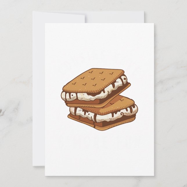 Kusiner har SMore Roligt Brother Sister Family Gif Inbjudningar (Framsida)