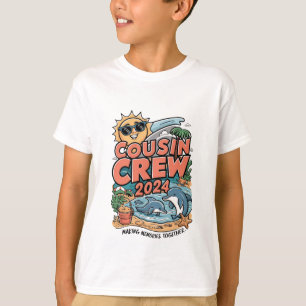 Kusineras besättning 2024 Sommarlov Strand Familje T Shirt