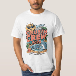 Kusinerna 2024 Sommarlov Strand Familjeresa T Shirt