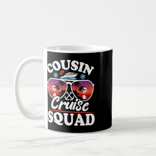Kusinkryssningssquad 2025 Kryssningsfartygsfest Gr Kaffemugg (Vänster)