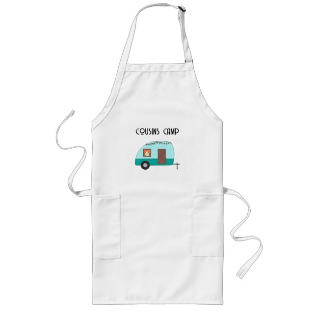 Kusins Camp Retro Camper Apron Långt Förkläde (Framsidan)