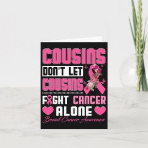 Kusins får inte låta kusiner bekämpa bröstcancer A Kort