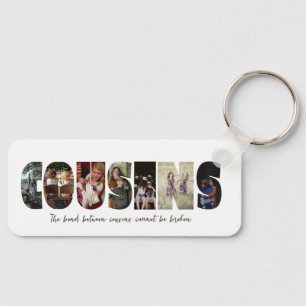Kusins fotokollage-nyckelkedja nyckelring