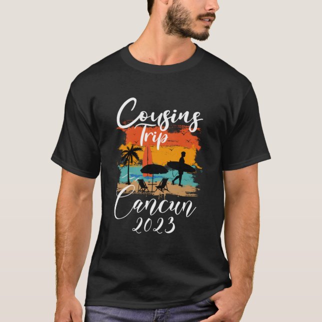 Kusins Resa Cancun 2023 sommaruppehåll T Shirt (Framsida)