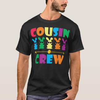Kusinsgäng Söt Kanin Ägg Matchande Påsk T Shirt