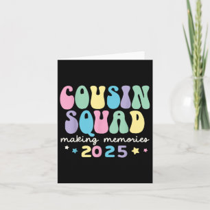 Kusinsquad Crew 2025 Skapar Minnen Familjeåterträf Kort