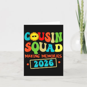 Kusinsquad Crew 2026 Skapar Minnen Familj Kort