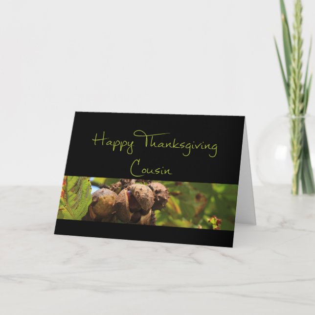 KusinThanksgiving-kort Helgkort (Framsida)