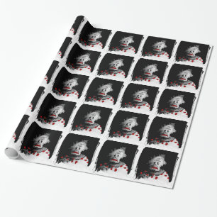 Kuslig clown presentpapper