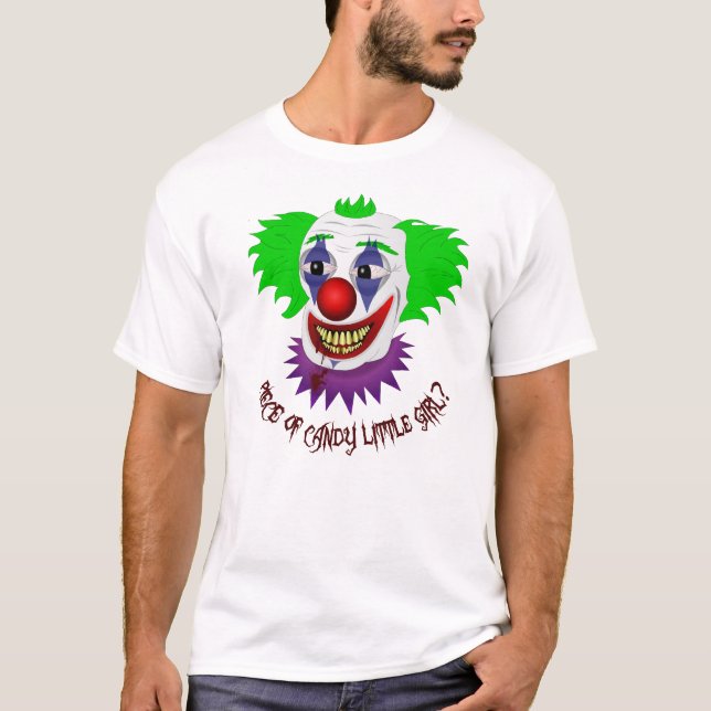 Kuslig clownskjorta t-shirt (Framsida)