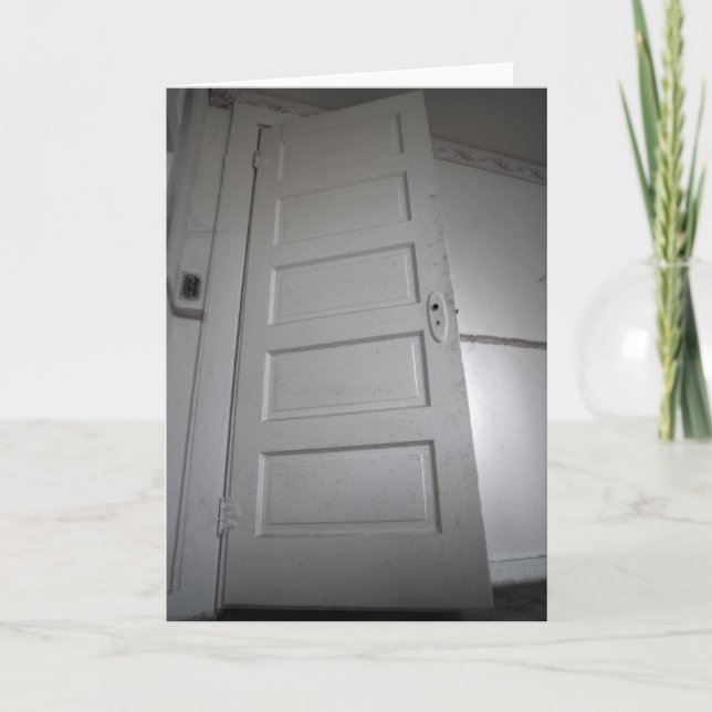 kuslig dörr kort (Framsida)