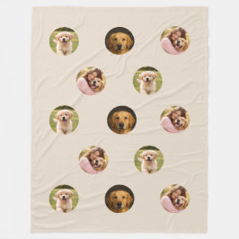 Kuslig filt för familjefoto på mors dag, beige