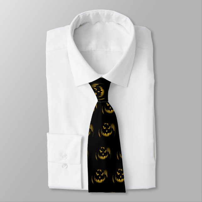 Kuslig Halloween för jackolykta Tie Slips (Bunden)
