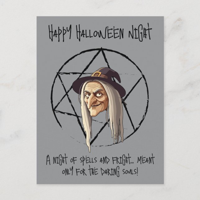 🧙‍♀️ Kuslig Häxa Halloween Inbjudan 🎃👻 (Framsida)