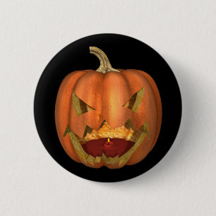 Kuslig jack o lantern Halloween för KRW Knapp