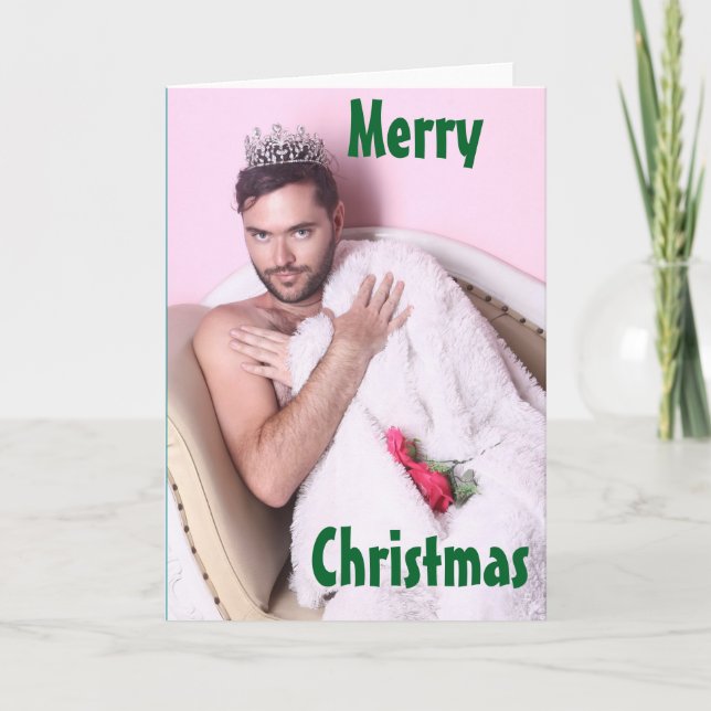 Kuslig julkort helgkort (Framsida)