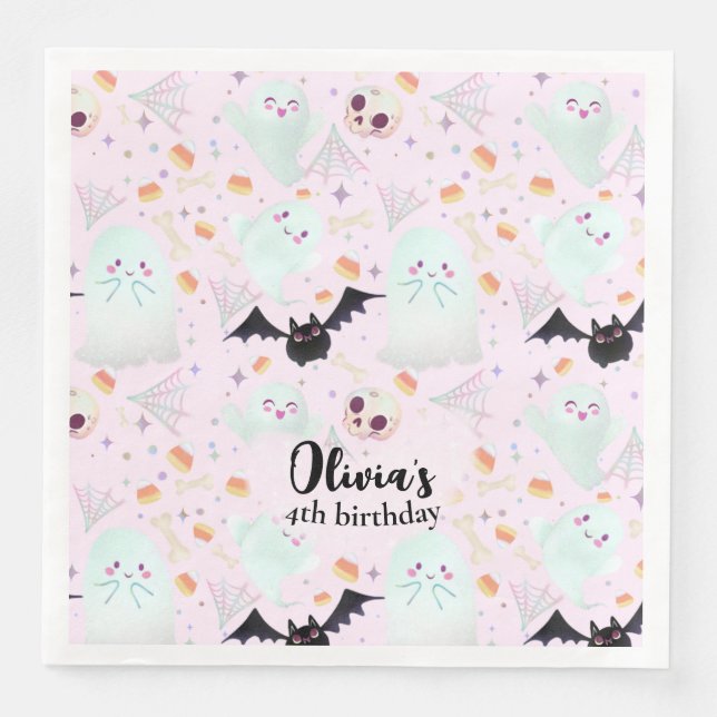 kuslig rosa pappersservett (Framsida)