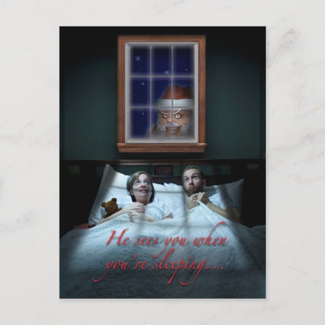 Kuslig Santa julkort Helg Vykort (Framsida)