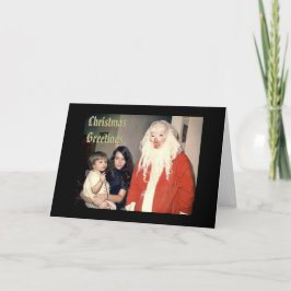 Kusliga Santa julkort Helgkort