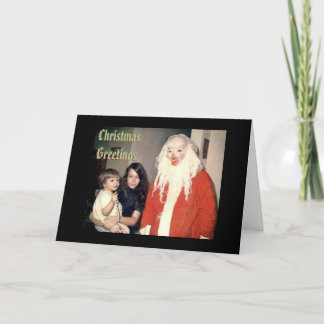 Kusliga Santa julkort Helgkort