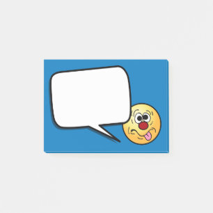 Kusligt ansikte Grumpey Post-it Block