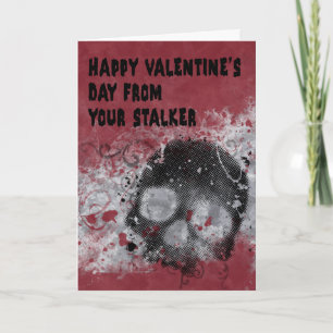 Kusligt Stalkervalentin kort för dag