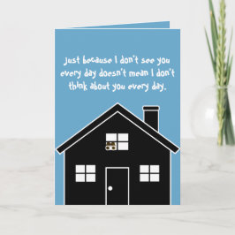 KUSLIGT tänkande av dig Kort