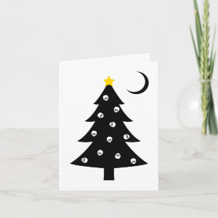 Kusligt träd för jul helgkort