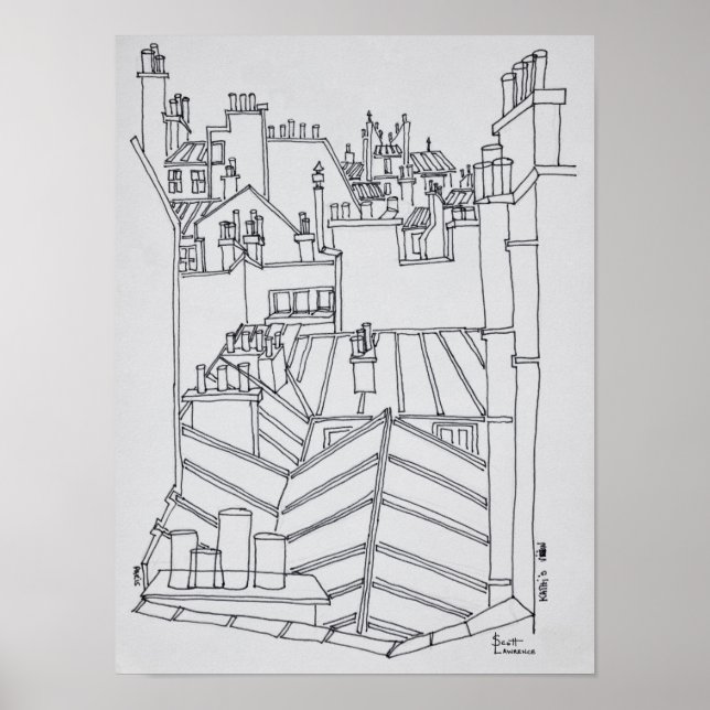 Kusslor i Paris, Frankrike Poster (Framsidan)