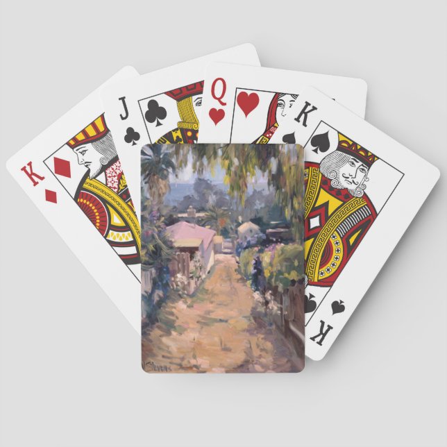 Kust- bana spelkort (Baksidan)