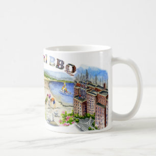 Kust- BBQ för Bi Kaffemugg