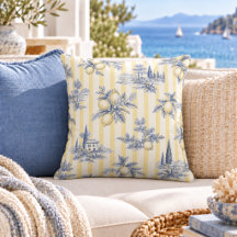 Kust Chic Exotisk Ö Citrus Toile de Jouy
