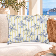 Kust Chic Exotisk Ö Citrus Toile de Jouy