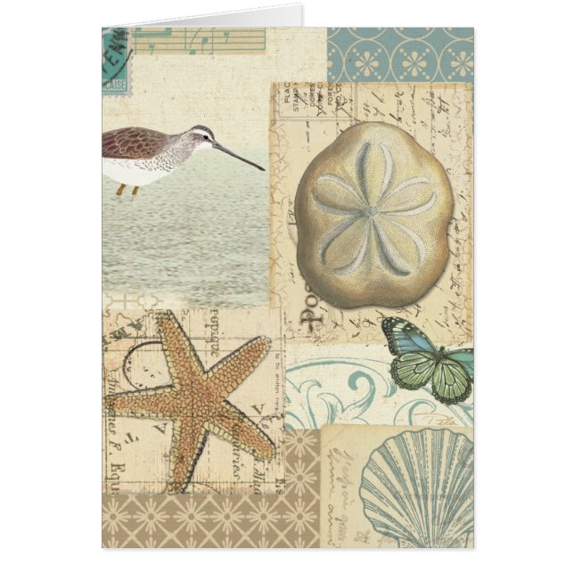 Kust- Collage Hälsningskort (Framsidan)