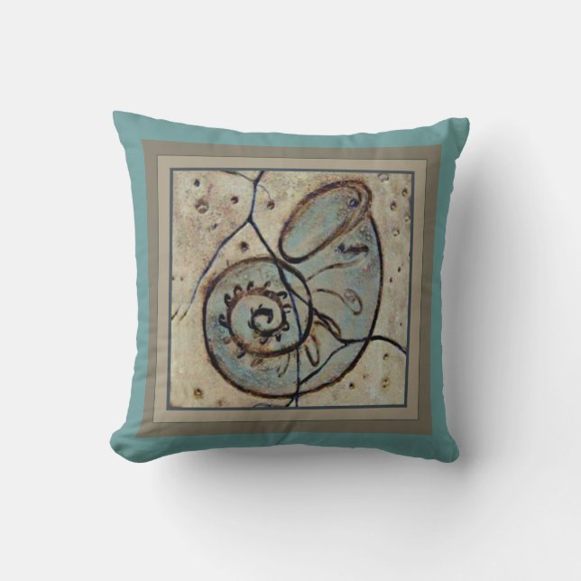 Kust- Conch~ dämpar Kudde (Framsida)