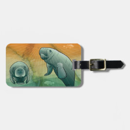 Kust- Florida Manatee Bagagebricka