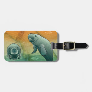 Kust- Florida Manatee Bagagebricka