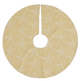 Kust- kjol för julsjöstjärnaträd julgransmatta borstad polyester